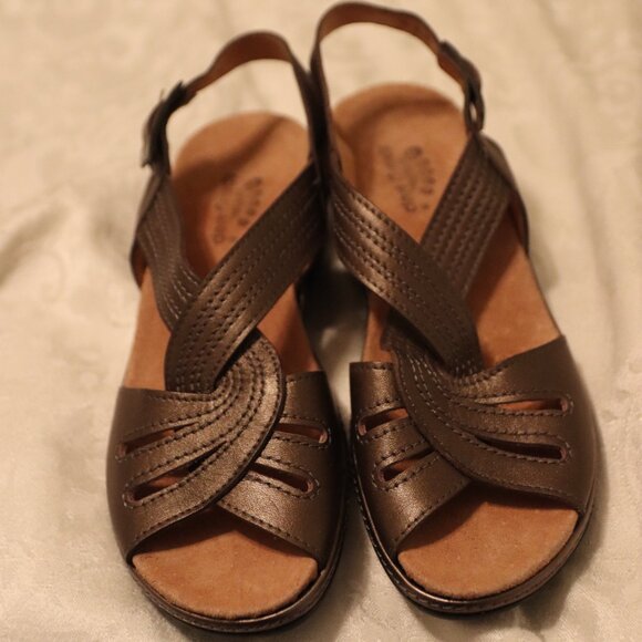 Spring Step Bronze colored sandals Size 37 - Picture 6 of 11